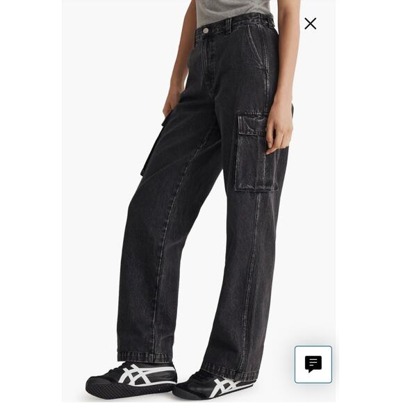 Madewell Low-Slung Cargo Ranney Wash Jeans Size 25 NWT - Picture 2 of 15
